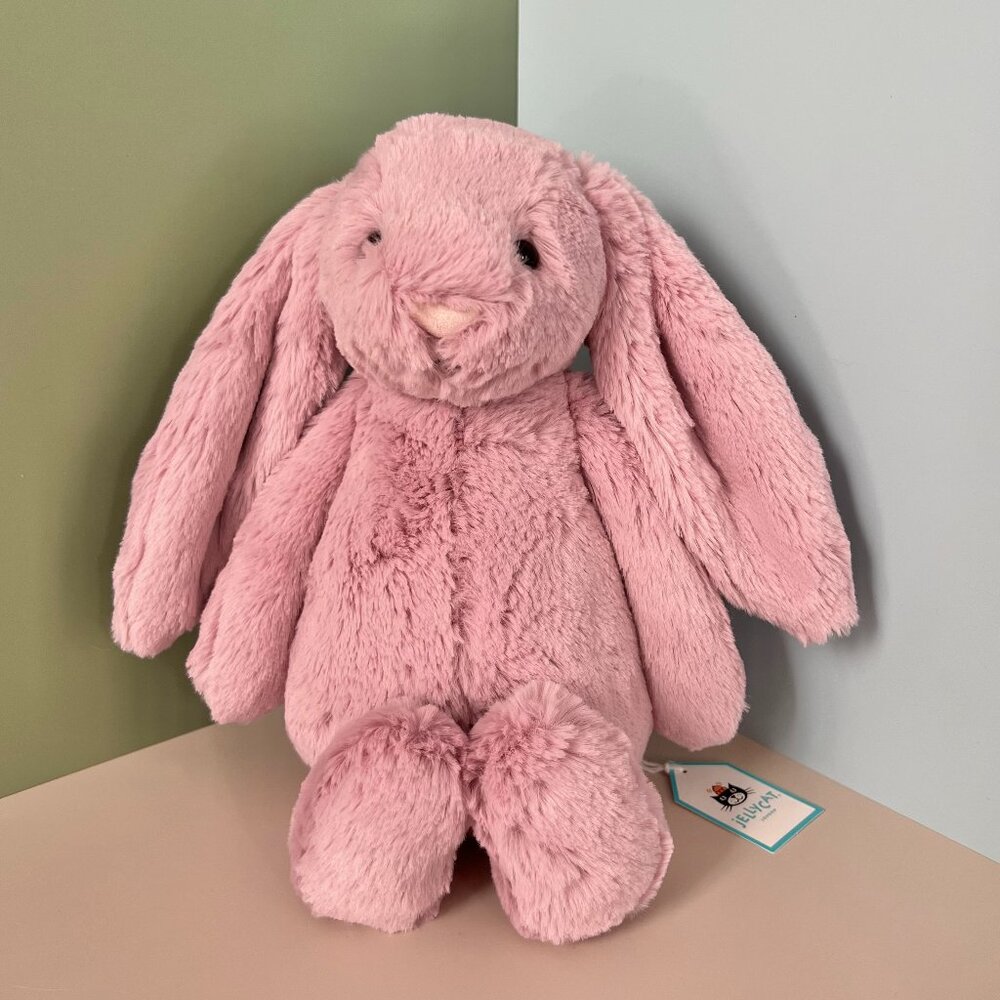 Jellycat Retired Tulip Pink Bashful Bunny Medium BNWT